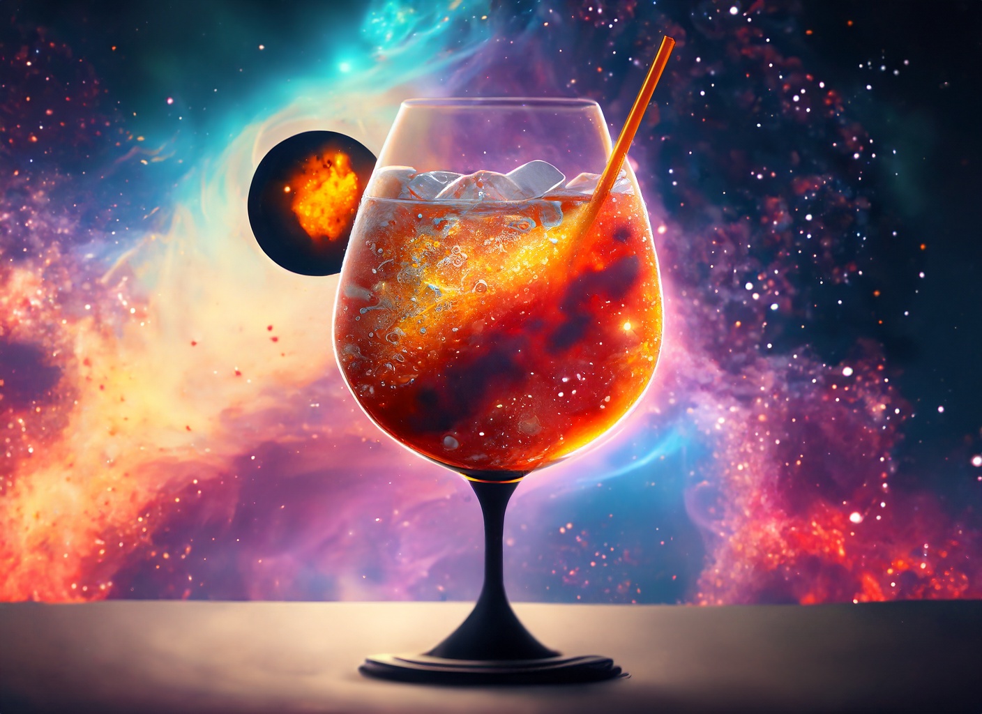Cosmic Aperol Spritz